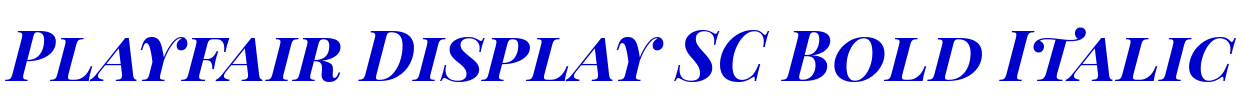 Playfair Display SC Bold Italic 字体